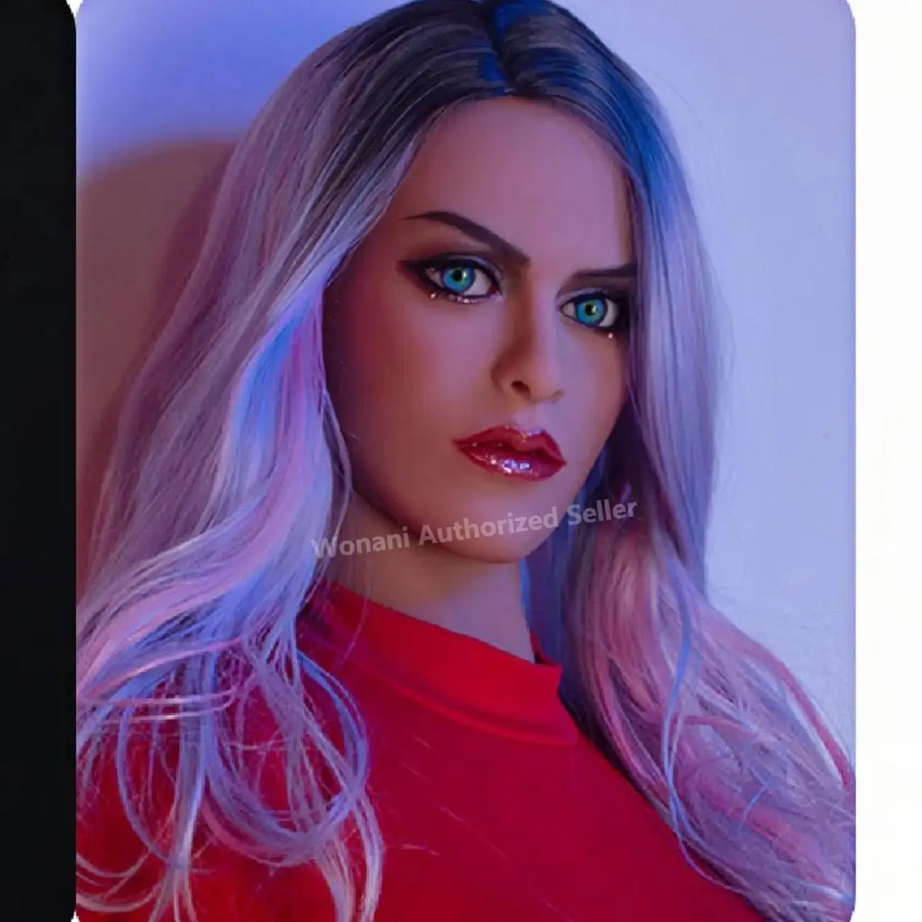 

【Wonanii】Beautiful Young Woman Food Grade TPE Big Head 37/39, M16 Screw Interface Open Mouth Pupils Oral Cavity Skin Texture