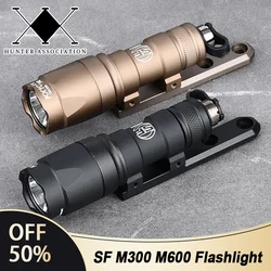 WADSN Tactic M300 M300A M600 M600C Surefir Marcação SF Lanterna MLOK KEYMOD Metal LED branco para Scout Caça Luz