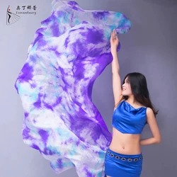 Silk Veil Belly dance Scarf Gradient Silk veil Shawls Women Hand Thrown Scarf Gradient 200cm 250cm 270cm Dance Performance