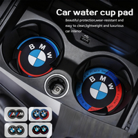 2Pcs Car Water Cup Pad Anti-Slip Coasters Interior Accessories For BMW G30 G32 G01 G02 G05 G06 G07 G26 G23 G22 F40 F20 G08 G16