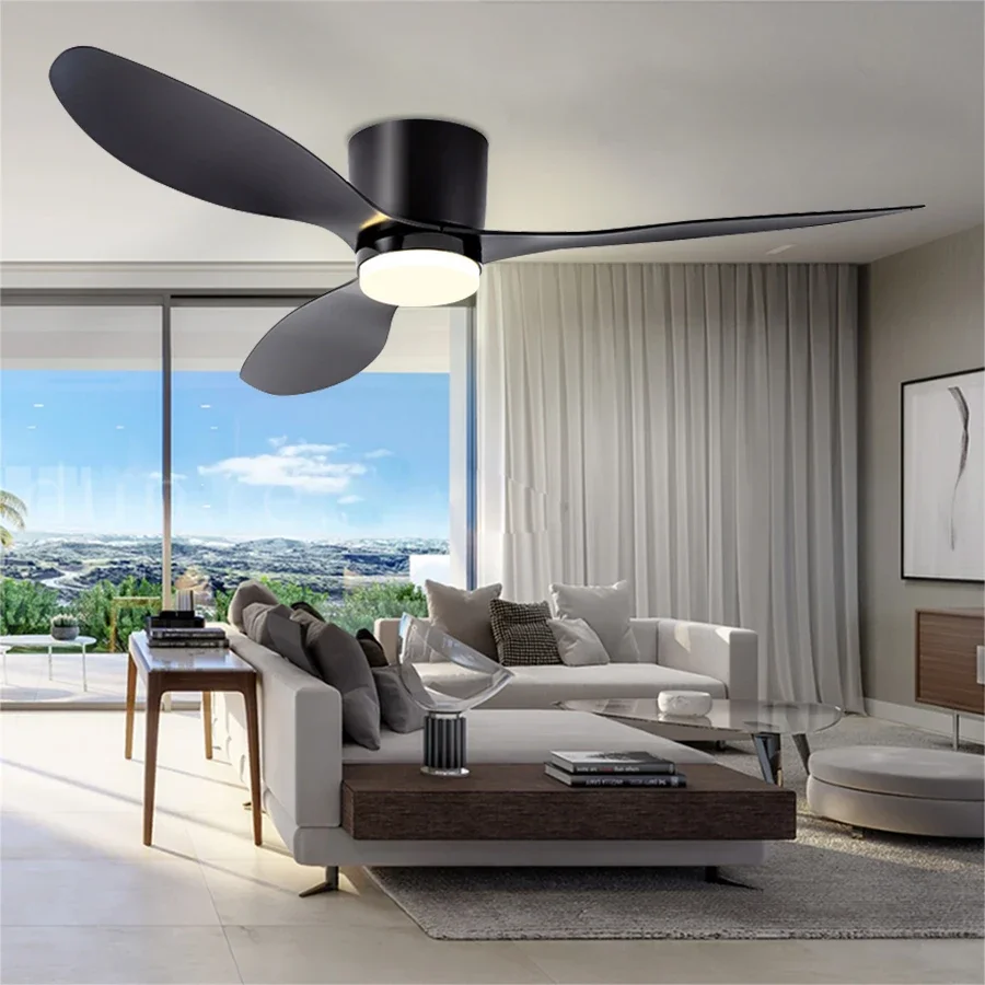 XINGOO Ceiling Fan with LED Light DC motor 42 inch Large Air Volume Remote Control  for Kitchen Bedroom Dining room Patio