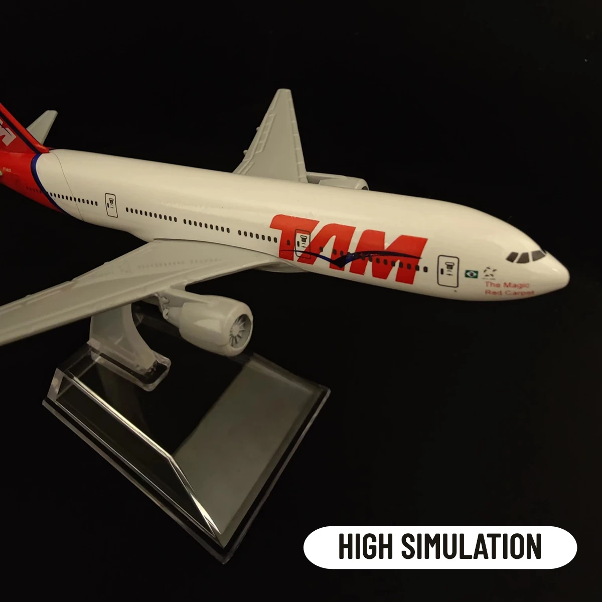 Scale 1:400 Metal Aircraft Replica 15cm TAM B777 Boeing Airbus Airplane Diecast Model Kids Room Decor Gift Toys for Boy