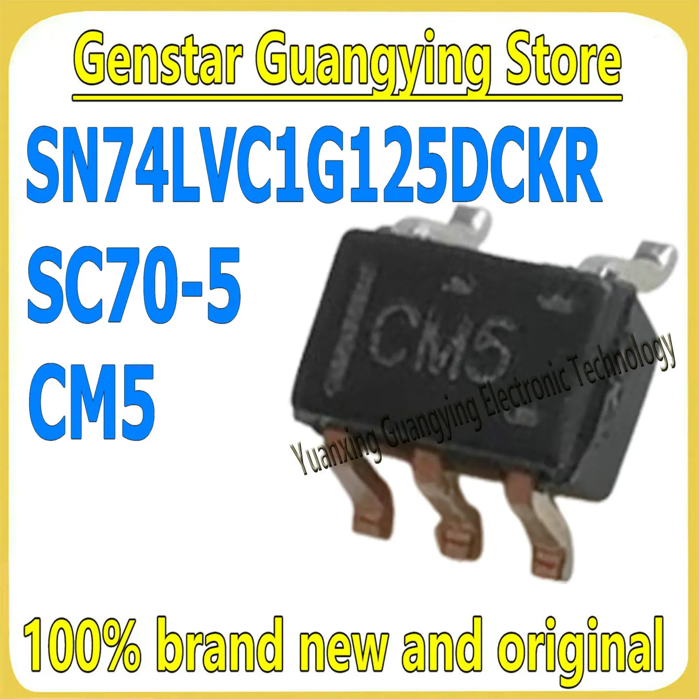 (10 Pieces) SN74LVC1G125DCKR SN74LVC1G125 Markings: CM5, CMF, CMR, SC70-5 Buffer Chipset 100% Brand New