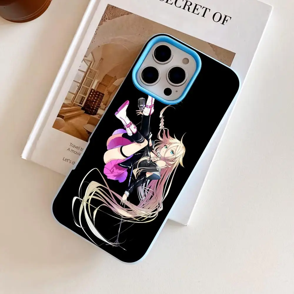 

IA Vocaloid Jelly Double layer Light Blue Mobile Phone Case for iPhone 17 16 15 14 13 12 11 Air Pro Max Plus Protective