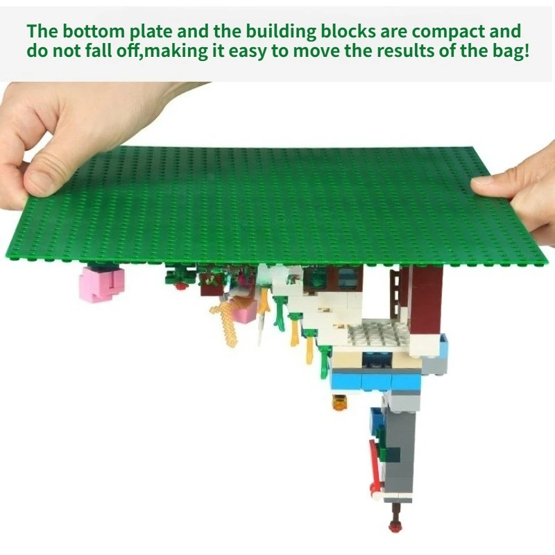 32 * 32 Point Classic Green Building Block Bottom Plate City Road DIY Brick Construction Children\'s Toy Gift