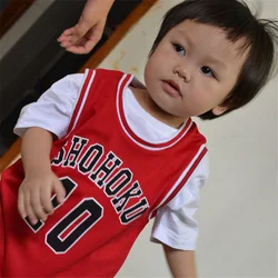 Boys Girls Clothes Anime Shohoku School Basketball Team Cosplay Costume Sakuragi Jersey Tops Shirt Sport Wear Uniform Teen 2-12T