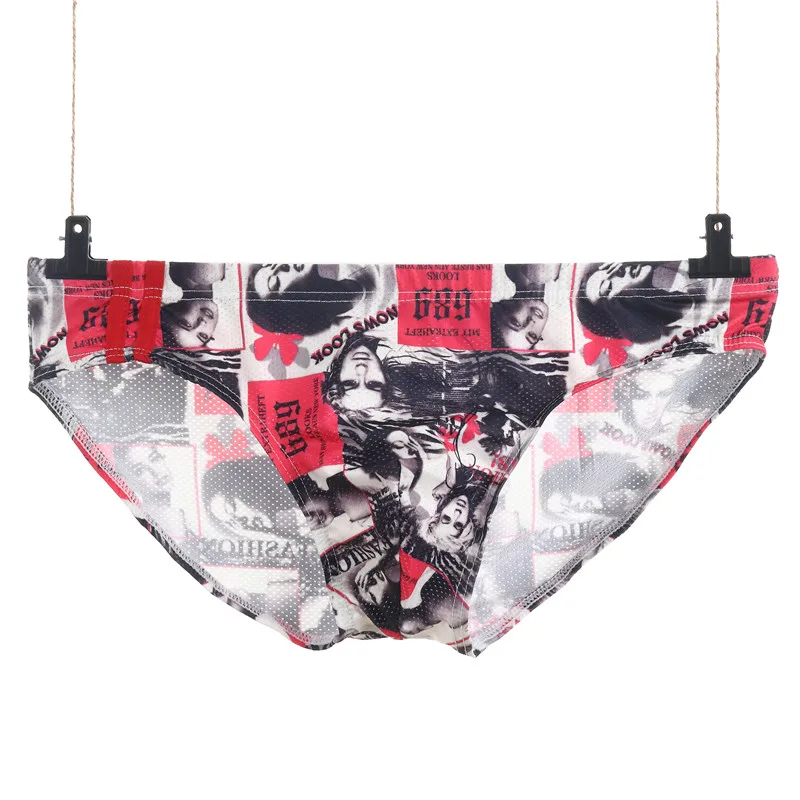 8PCS Lot Man Underwear Briefs Men's Soft Underpants Print Low Rise Sexy Underwear Calzoncillos Hombre Underpants Briefs