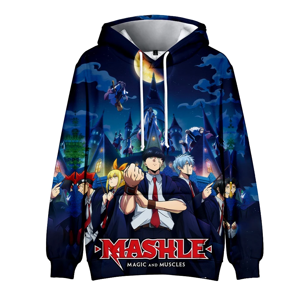 2023 neue Manga Mashle Magie und Muskeln Anime Hoodie Langarm Streetwear Frauen Männer Sweatshirt Mashle Harajuku 3D Kleidung