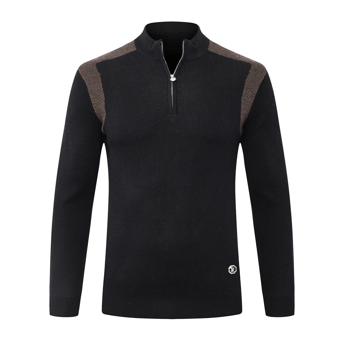 DIKU-suéter de lana CPTG para hombre, suéter cálido y cómodo con cremallera, tejido de punto elástico, cuello levantado, talla grande M-5XL, 2024, novedad de 2025