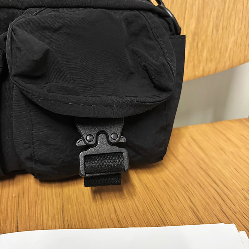 Sport-Umhängetasche, Design im Arbeitsbekleidungsstil, einzelne Umhängetasche, multifunktionale leichte Brusttasche, Handytasche – Detail 11