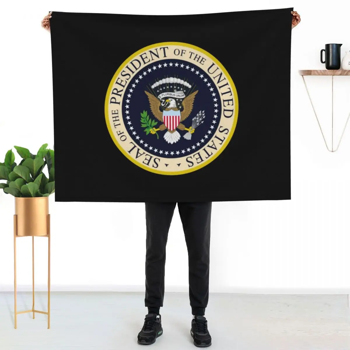 seal of President of the United States Throw Blanket Designers Soft Big Furry Hairys Custom Summer Beddings Blankets
