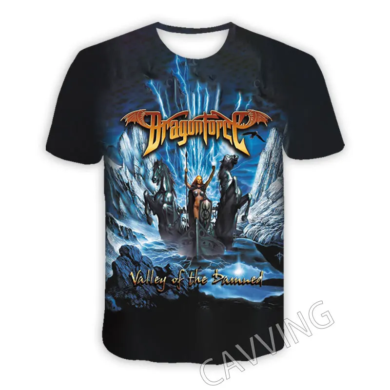 New Fashion Women/Men's 3D Print  Dragonforce  Band  Casual T-shirts  Hip Hop Tshirts Harajuku Styles Tops Clothing