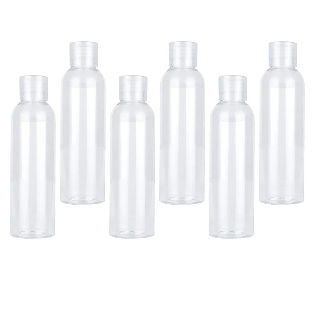 6 pz 120 Ml Bottiglie Da Viaggio Riutilizzabili Dispenser A Tenuta Per Shampoo Lozione Sapone Per Il Corpo Contenitore di Articoli Da Toilette Portatile