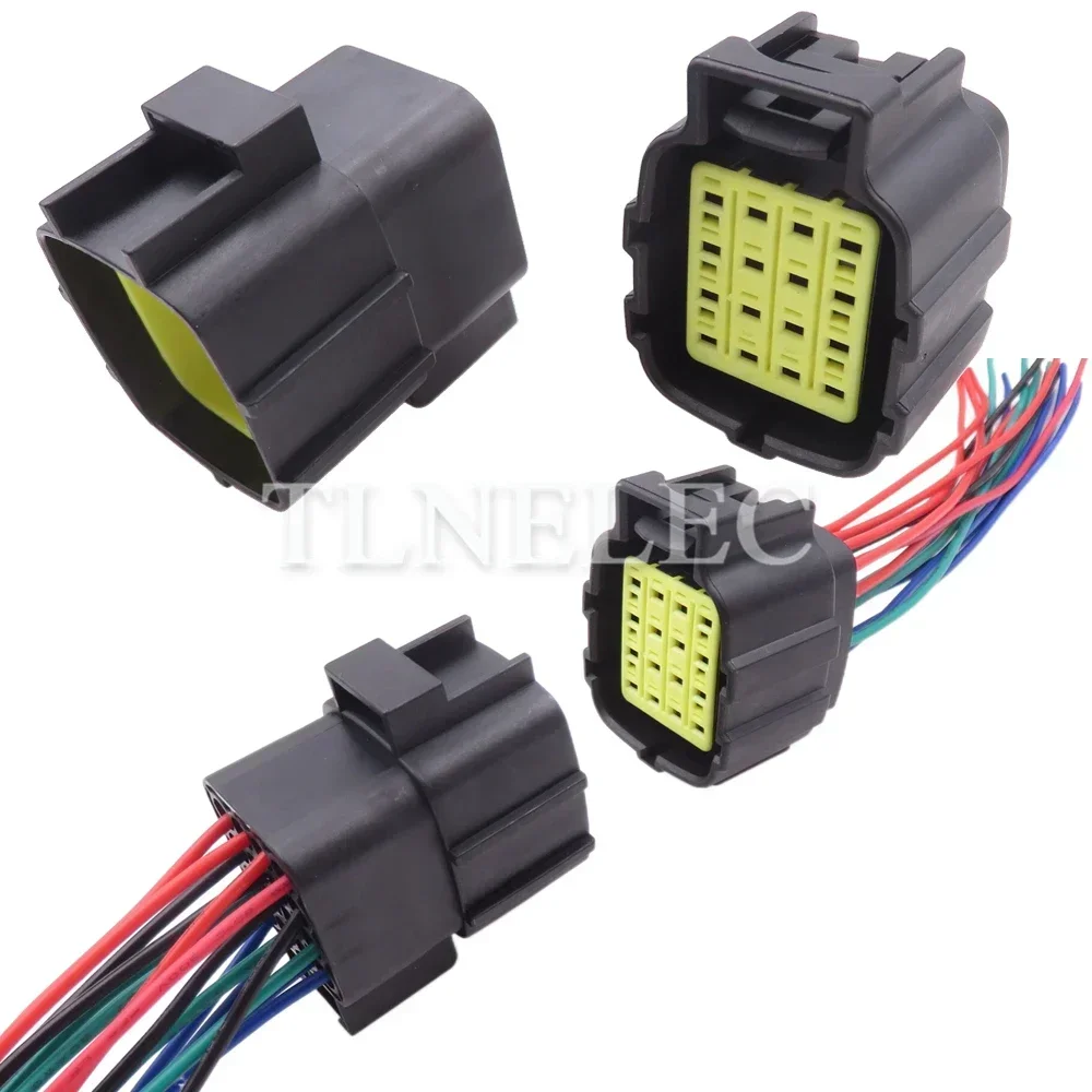 16 Pin Way Car Wire Harness Connectors Auto Accelerator Pedal Sealed Socket with Wires 368049-1 368050-1 368047-1