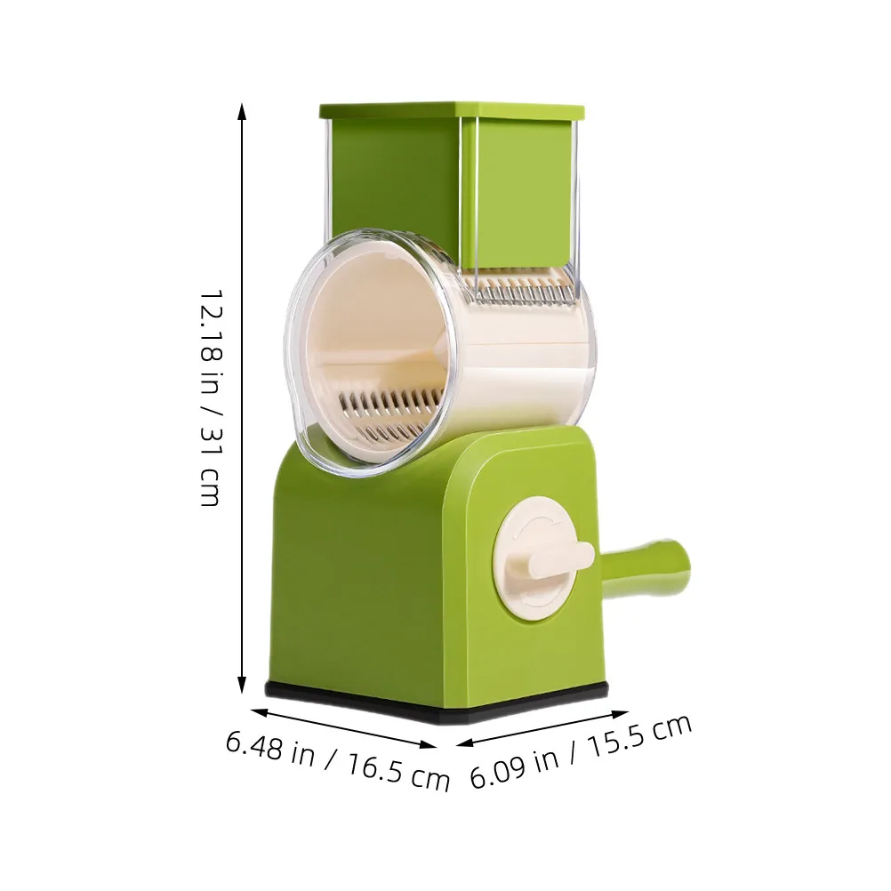 Kitchen Vegetable Slicer Grater Manual Rotary Design for Fast Safe Slicing of Carrots Potatoes Onions Cucumbers Multifunctional