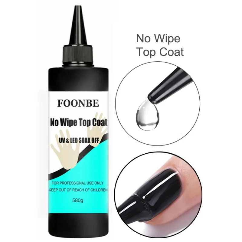 120G/250G/330G/580G Top Coat Uv Nagel Gel Geen Veeg Semi Permanente nagellak Uv Lak Clear Langdurige Gel Afwerking Nagellak