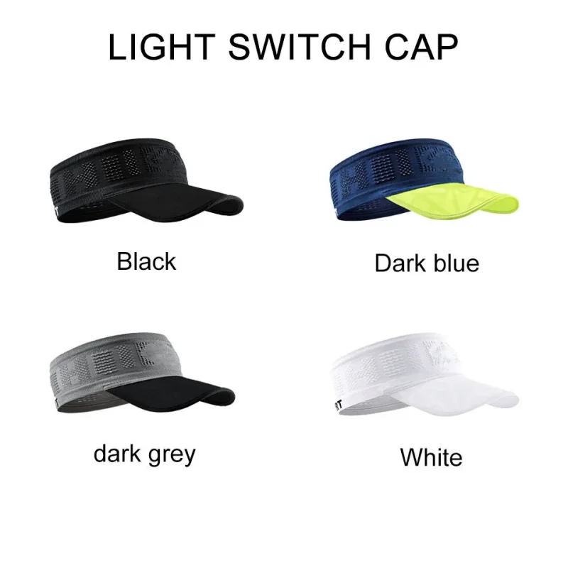 Summer Men Women Top Empty Sports Running Caps Quick Dry Breathable Mesh An-ti UV Hat Visors Jog Tennis Golf Baseball Cap Sunhat view 4