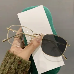 Retro Metal Photochromic Eyewear Classic Optical Spectacle Glasses Unisex Cat Eye Blue Light Blocking Eyeglasses Goggles