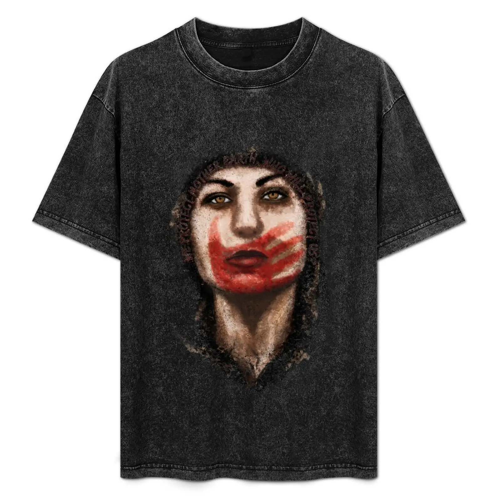

#MMIW Red T-Shirt Basic Regular Fit Casual T-Shirt