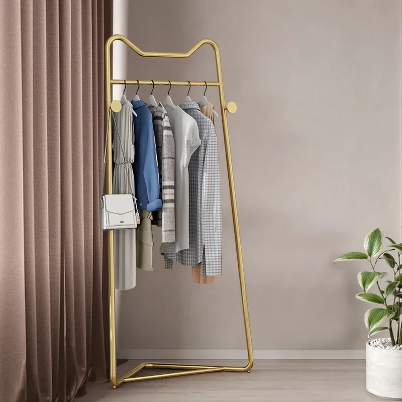 Light Luxury Corner Clothes Rack Home Entrance Coat Rack Clothes Rack Wall-mounted Simple Clothes Hanger Floor-standing Bedroom