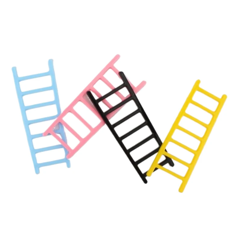 5 قطعة سلم بلاستيكي صغير ملون كعكة الديكور زخرفة الأثاث حفلة عيد ميلاد كعكة لوازم الديكور