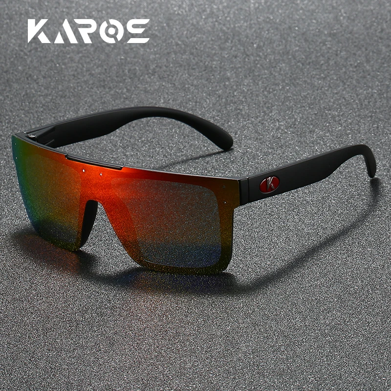 Karos Vintage Sonnenbrille UV400 Schutz Quadratische Brillen Männer Frauen Outdoor Sport Brille Fahren Wandern Und Radfahren Brille