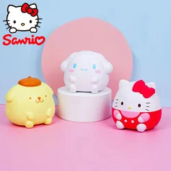 Сжимаемая плюшевая игрушка Hello Kitty Sanrio Kuromi Cinnamoroll для снятия стресса сжимаемая кавайная Мелодия аниме мультфильм для детей