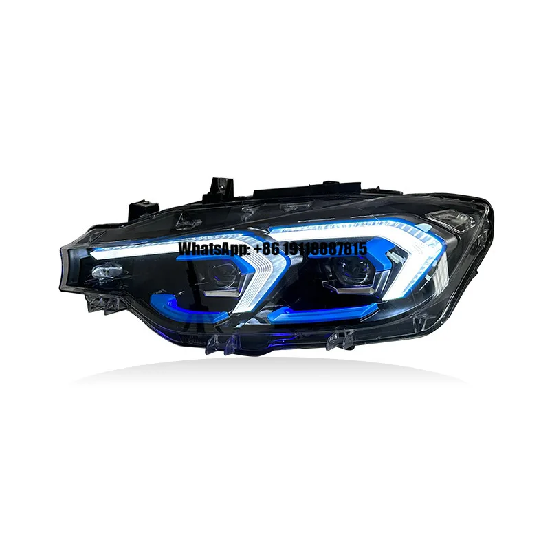 

Фары в сборе для BMW 3 серии F30 LCI, 2 линзы, F35, передние фонари 2012-2019, обновленные светодиодные фары с ДХО