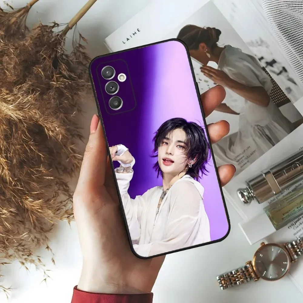 Kpop H-HyunJins Phone Case For Samsung S24,23,22,30,21,10,9,Ultra,Plus,Lite,FE,5G Black Soft Case