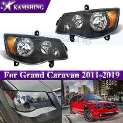 Kamshing Front Bumper Headlight For Grand Caravan 2011-2019 Chrysler Town & Country 2008-2016 Head Light Headlamp Head Lamp