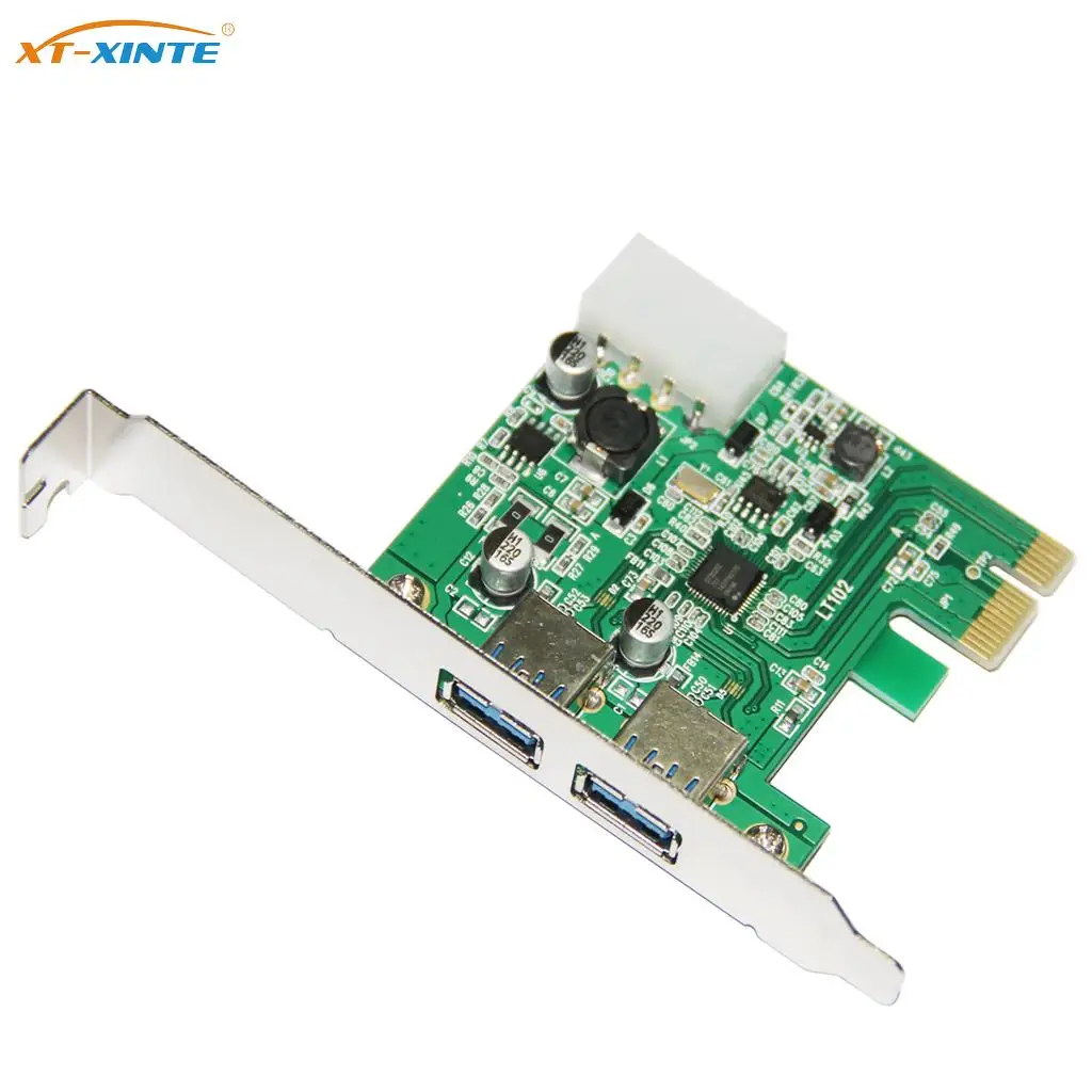 

PCI-E to 2-Port USB3.0 Expansion Card PCI Express PCIe USB Hub Adapter Card USB 3.0 Controller with D720202 Chip for PC Desktop