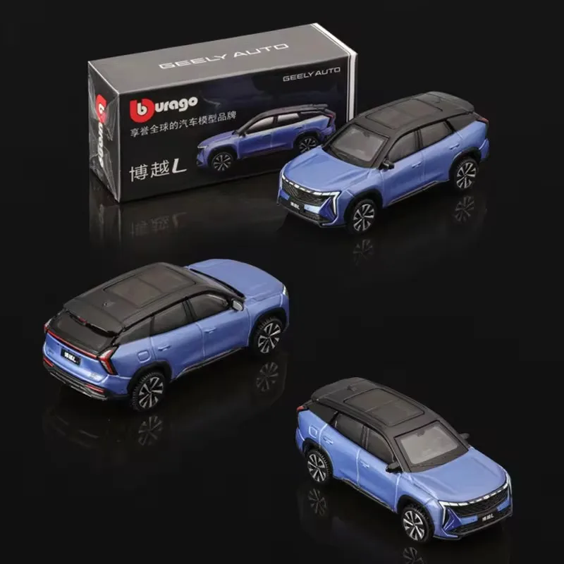 Liga miniatura Diecast modelo carro brinquedos, Bburago, L Zeeker 009 Geely, Monjaro, Suv, Mewtwo Co 09, presente de Natal, 1:64, em estoque