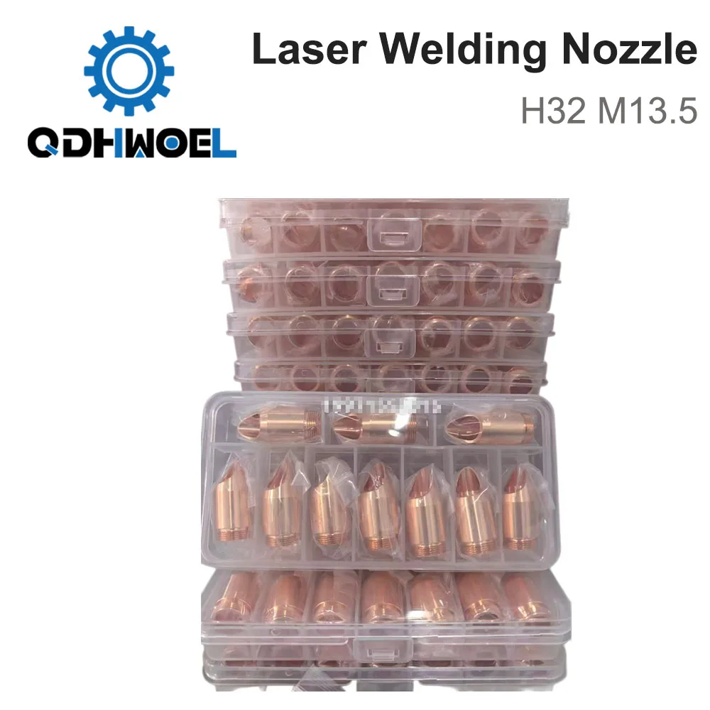 Laser Welding Nozzle H32 M13.5 Copper Feed Wire Nozzles Single Point Weld Tip For IPG LightWELD Handheld Laser Welding Gun