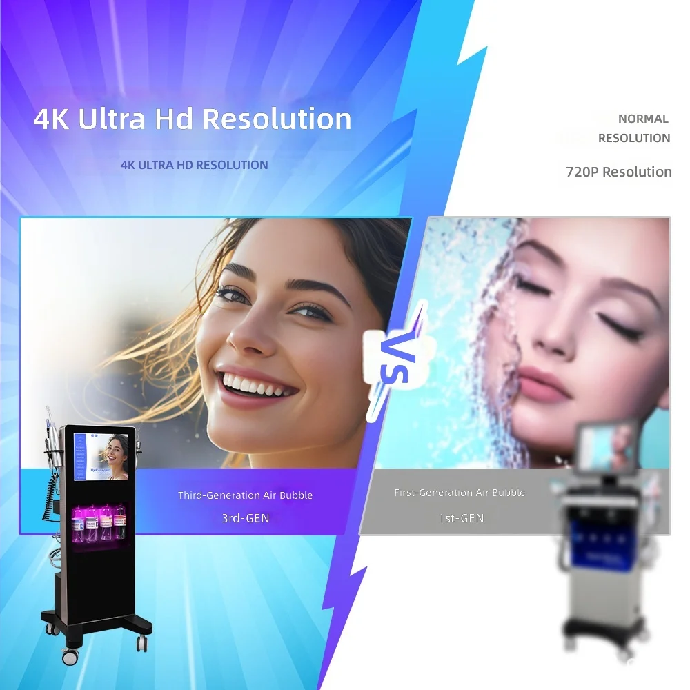 Upgrade Facial Dermabrasion Machine, Deep Cleansing + Oxygen Infusion + Blackhead Removal, Skin Care Device for Home & Salon