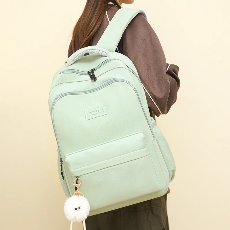 حقيبة ظهر نسائية ذات سعة كبيرة، حقيبة سفر نسائية كاجوال متعددة الجيوب، حقيبة مدرسية عالية الجودة للفتيات المراهقات، حقيبة كتب