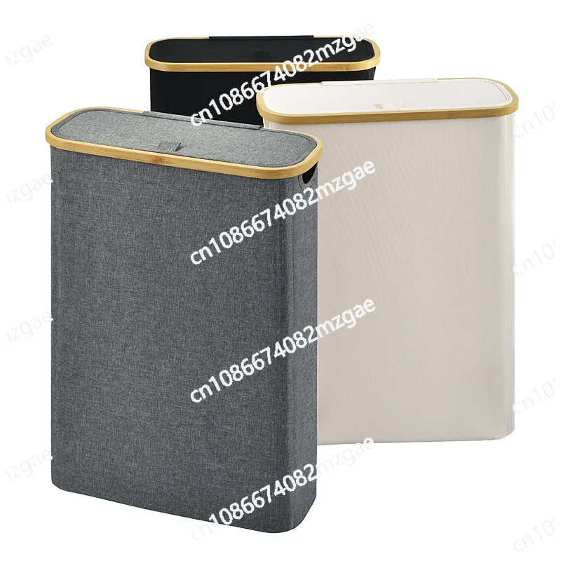 

Clothes basket Foldable toilet roll paper storage basket with lid