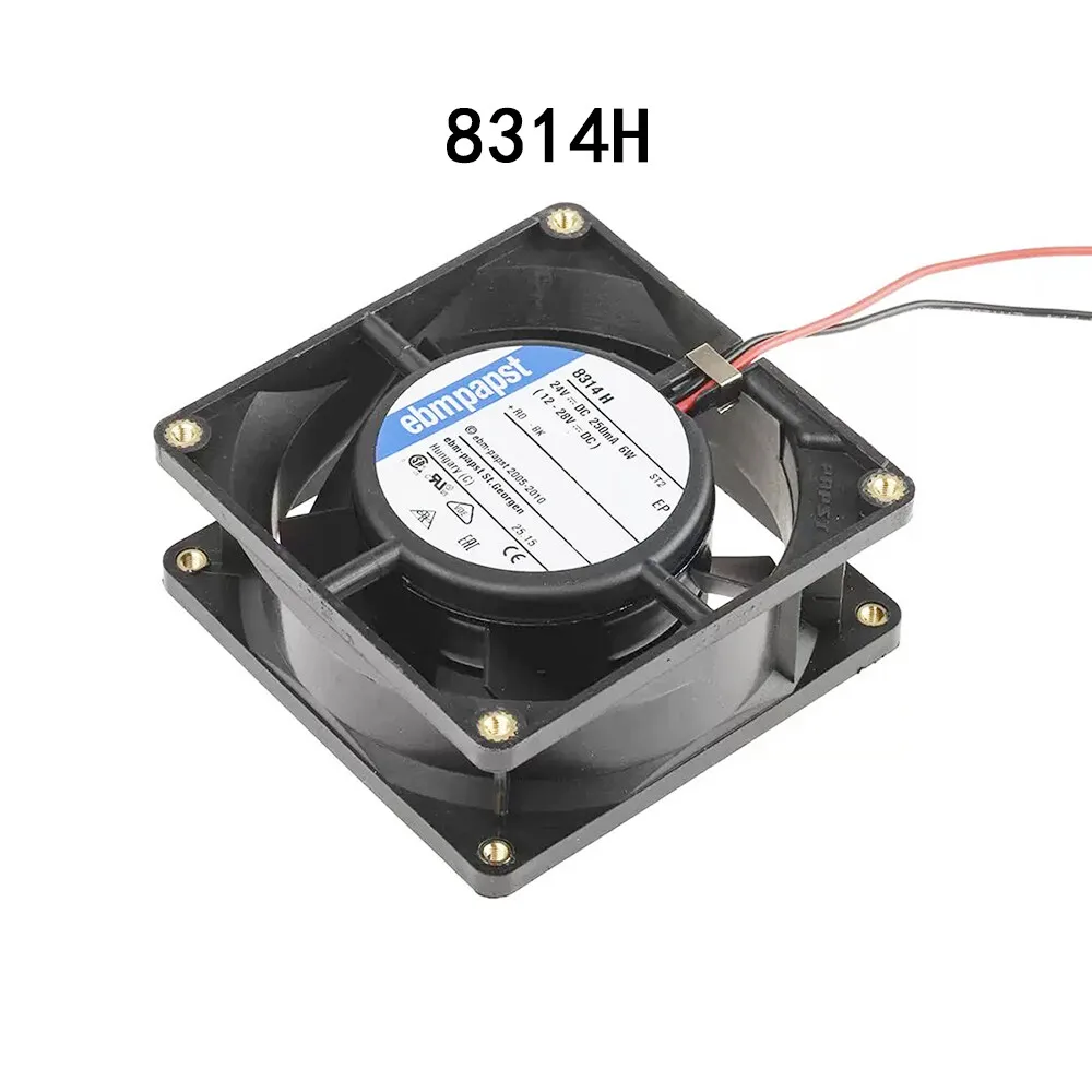 

For Ebm-paps Axial Fan 8314H 24VDC 6W 0.25A 80 * 80 * 32mm 250mA 80 m3/h, Server Heatsink -