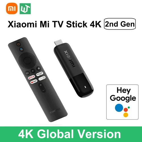 Xiaomi TV Stick 4K 2.a generación 2025 versión Global Bluetooth 5,2 Google TV Smart HDR 2GB RAM 8GB ROM Mini TV Dongle medios de transmisión