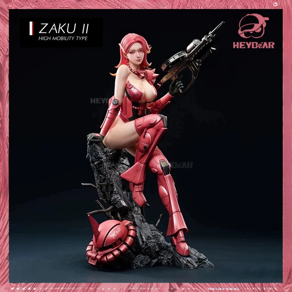 

29cm Anime surrounding two-dimensional beautiful girl statue Sack girl Zaku machine girl Gundam machine girl hand model gift
