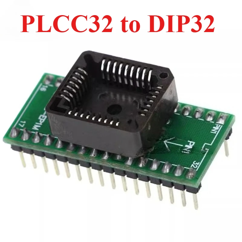 1 قطعة TQFP32 إلى DIP28 TQFP44 - DIP40 PSOP44 - DIP44 PLCC32 إلى DIP32 المقبس/مقعد التشغيل #6