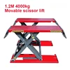 工場出荷時の価格 4000kg 1.2m/1.4m/1.6m/1.8m 油圧モバイルシザーカーリフト販売用可動シザーリフター 3