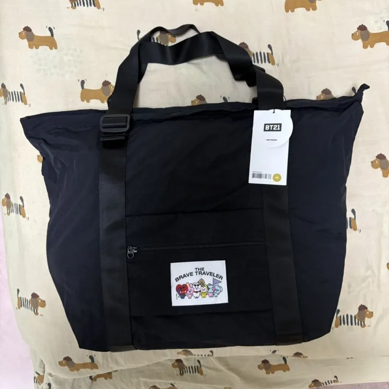 

Корейская интернет-сумка BT21 с милым мультяшным дизайном, вместительная креативная аниме-сумка через плечо, модная сумка, подарок на день рождения