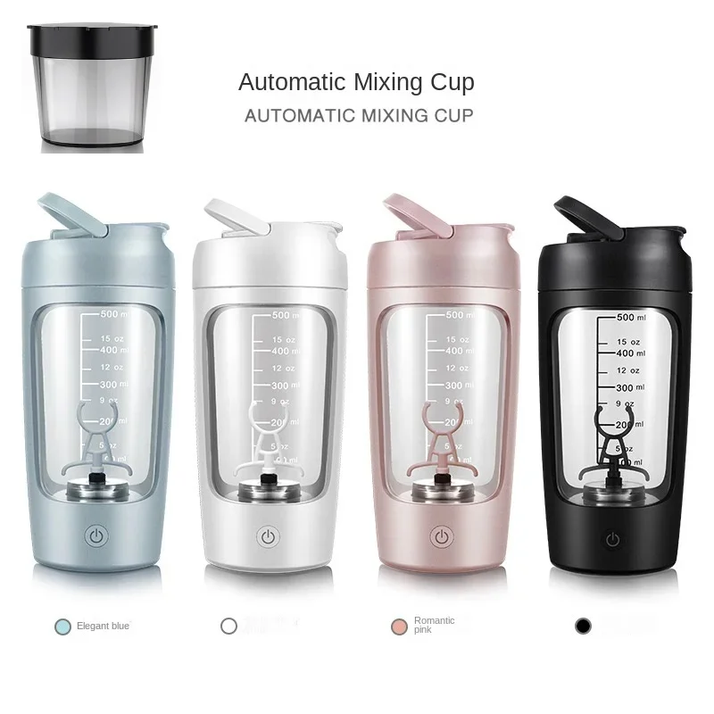 650ml USB Type-C Electric Portable Whey Protein Shaker bottle Fully Automatic Stirring Cup Rechargeable Gym BA Cocktail Blend