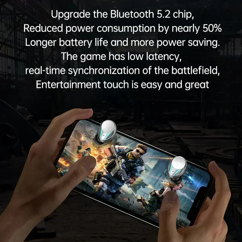 M41 Bluetooth イヤホンワイヤレスヘッドフォンスマートタッチワイヤレスヘッドセット LED ディスプレイステレオサウンドイヤフォンスマートフォン用