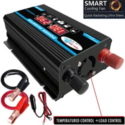 4000W Car Power Inverter Converter Adapter 12V to 110/220V Voltage Transformer LED Display Home Appliances Car Modified Dual USB
