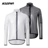 HISERWA Cycling Rain Jacket MTB Road Windproof Waterproof Raincoat Lightweight Breathable Bike Windbreaker Bicycle Jersey Shirts