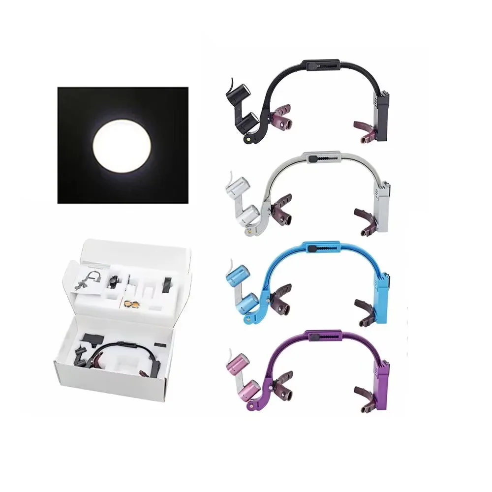 

Dental LED Headlight Binocular Loupes 2.5X/3.5X Headband Ajustable 5W Dentist Surgical Headlamp Dentistry Surgery Magnifier