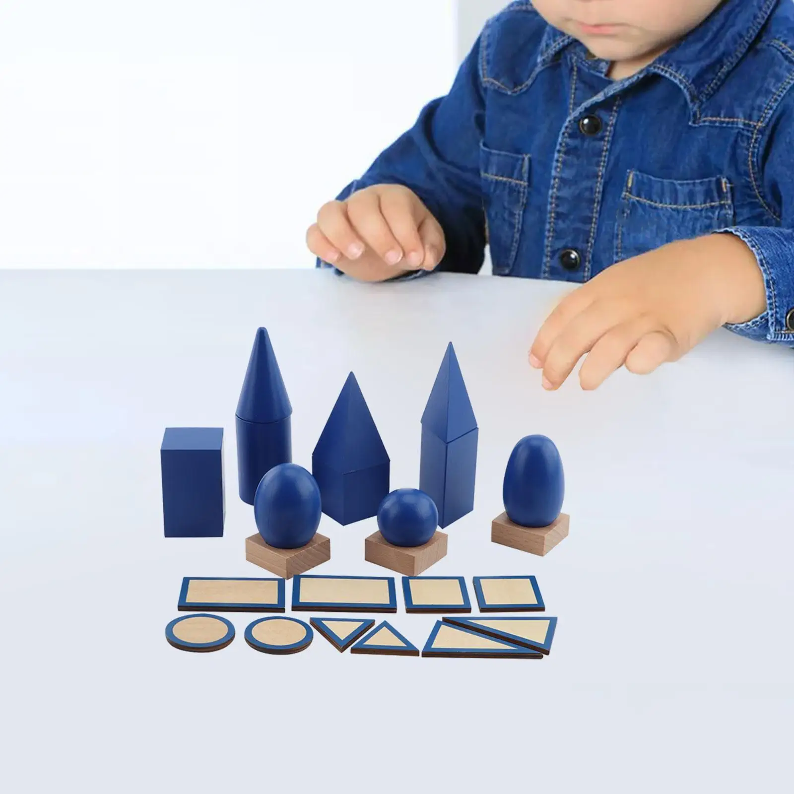 幾何学ソリッドブロックセット 空間認識強化 数学ゲーム 感覚玩具ブロック 男の子 女の子 子供 3歳以上