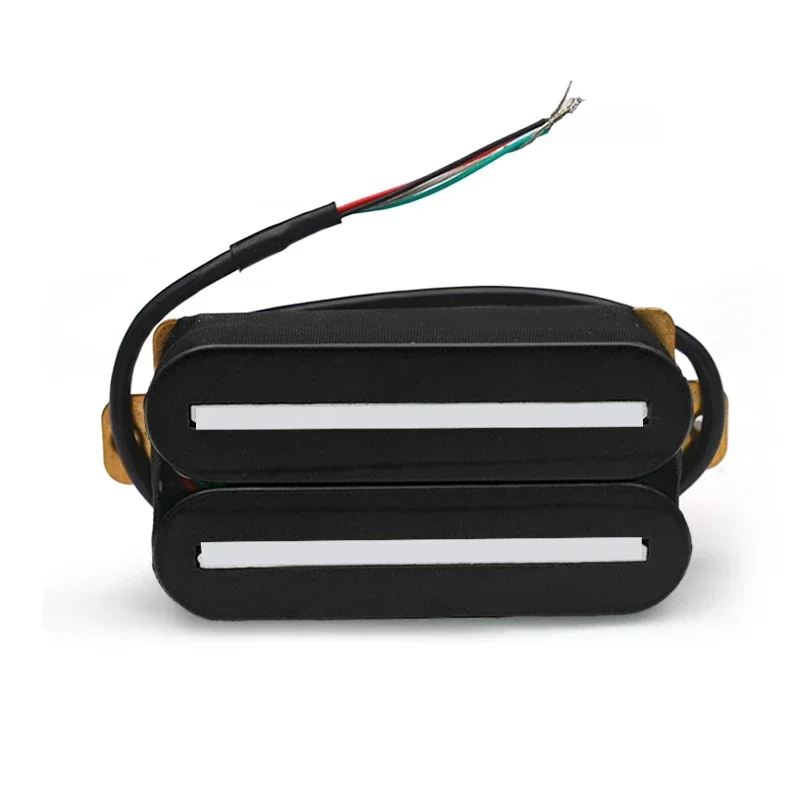 Dual Blade Hot Rail Electric Guitar Humbucker Pickup Ceramic 4-Wires Guitar Parts With 57mm Steel Pole Multi Color