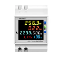 Smart For Tuya Compatible Electricity Meter for DIN Rail Mounting Accurately Measures AC Voltage and Current in Real Time